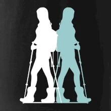 Nordic walking figury - žena