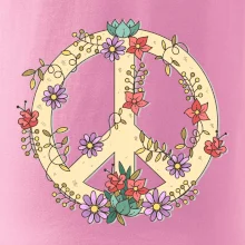 Peace symbol pískový