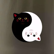 Kočky jin jang barevné