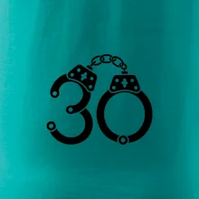 Narozeninové tričko pro policajta - pouta 30