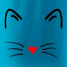 Kočka - srdce místo nosu