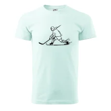 Kreslený hokejista tučnou fixou