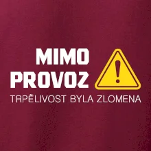 Mimo provoz - trpělivost byla zlomena Mimo provoz - trpělivost byla zlomena