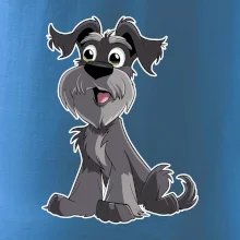 Knírač kreslený sedící