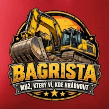 Bagrista muž který ví kde hrábnout
