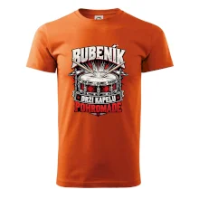 Bubeník drží kapelu pohromadě - červený rockový buben