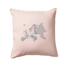 Mapa Evropy - srdce v Ukrajině