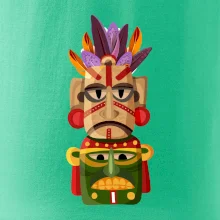 Mayové maska s peřím