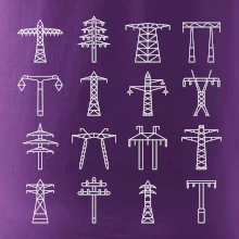 Typy stožárů vysokého napětí