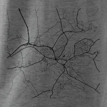 Mapy měst černobílé Turnov