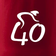 Cyklista slaví čtyřicítku (40)