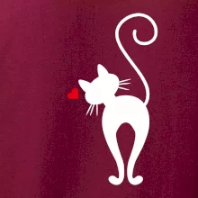 Zamilovaná kočka zezadu