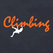 Climbing psací text