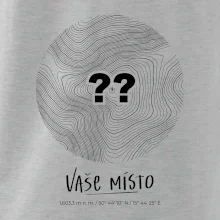 Vaše místo - vrstevnice v kruhu