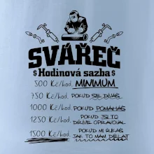 Svářeč - hodinová sazba