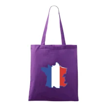 Francouzská vlajka mapa obrys