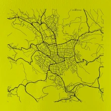 Mapy měst černobílé Jablonec nad Nisou