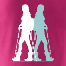 Nordic walking figury - žena