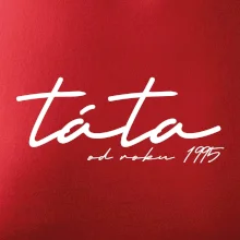 Psací nápis táta s ročníkem