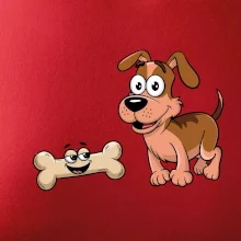 Parové triko - Pes a kost