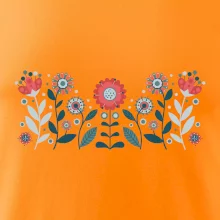 Folklor - květiny v řadě