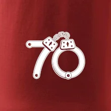 Narozeninové tričko pro policajta - pouta 70