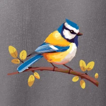 Sýkorka modřinka kreslená