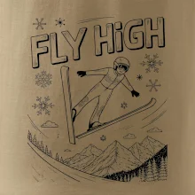 Černobílý skokan fly high