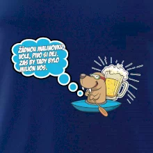 Žádnou malinovku, ale pivo