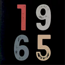 Vintage číslice 1965