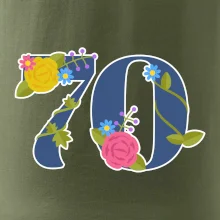Květinové číslo kreslené - 70