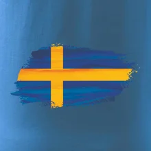 Švédská vlajka kreslená