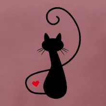 Zamilovaná kočka zpředu