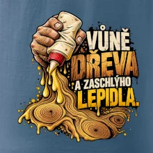 Vůně dřeva a zaschlýho lepidla - kapající lepidlo a letokruhy
