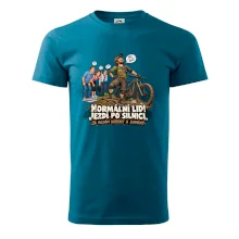 Normální lidi jezdí po silnici cyklistický humor