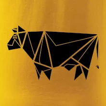 Origami kráva z boku