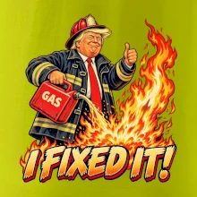 Donald Trump jako hasič I fixed it