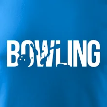 Bowling nápis kuželky
