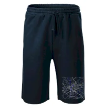 Praha - Mapa s vodními toky