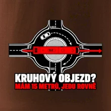 Kruhový objezd mám 15 metrů jedu rovně