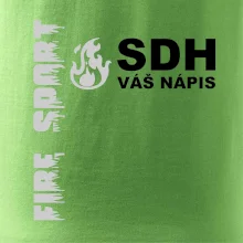 SDH REFLEXNÍ nápis (oheň, firesport, název sboru - vlastní nápis)