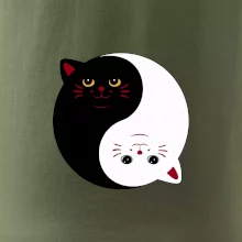 Kočky jin jang barevné