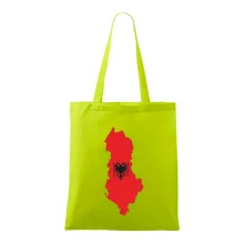 Albánie mapa a znak