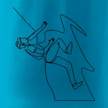 Lezec na skále jedním tahem