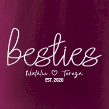 Párové mikiny - Besties Jména a rok