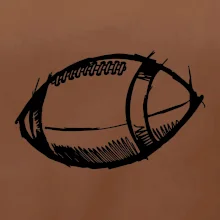 Americký fotbal míč skica