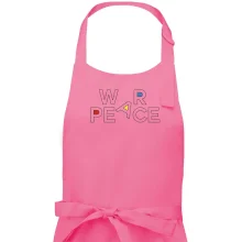 War, peace - barevný nápis