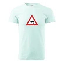 Dopravní značka - Pozor pasoucí se kůň