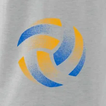 Volejbalový míč rastr barevný