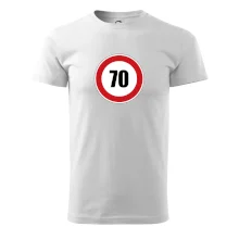 Dopravní značka - omezení rychlosti 70
